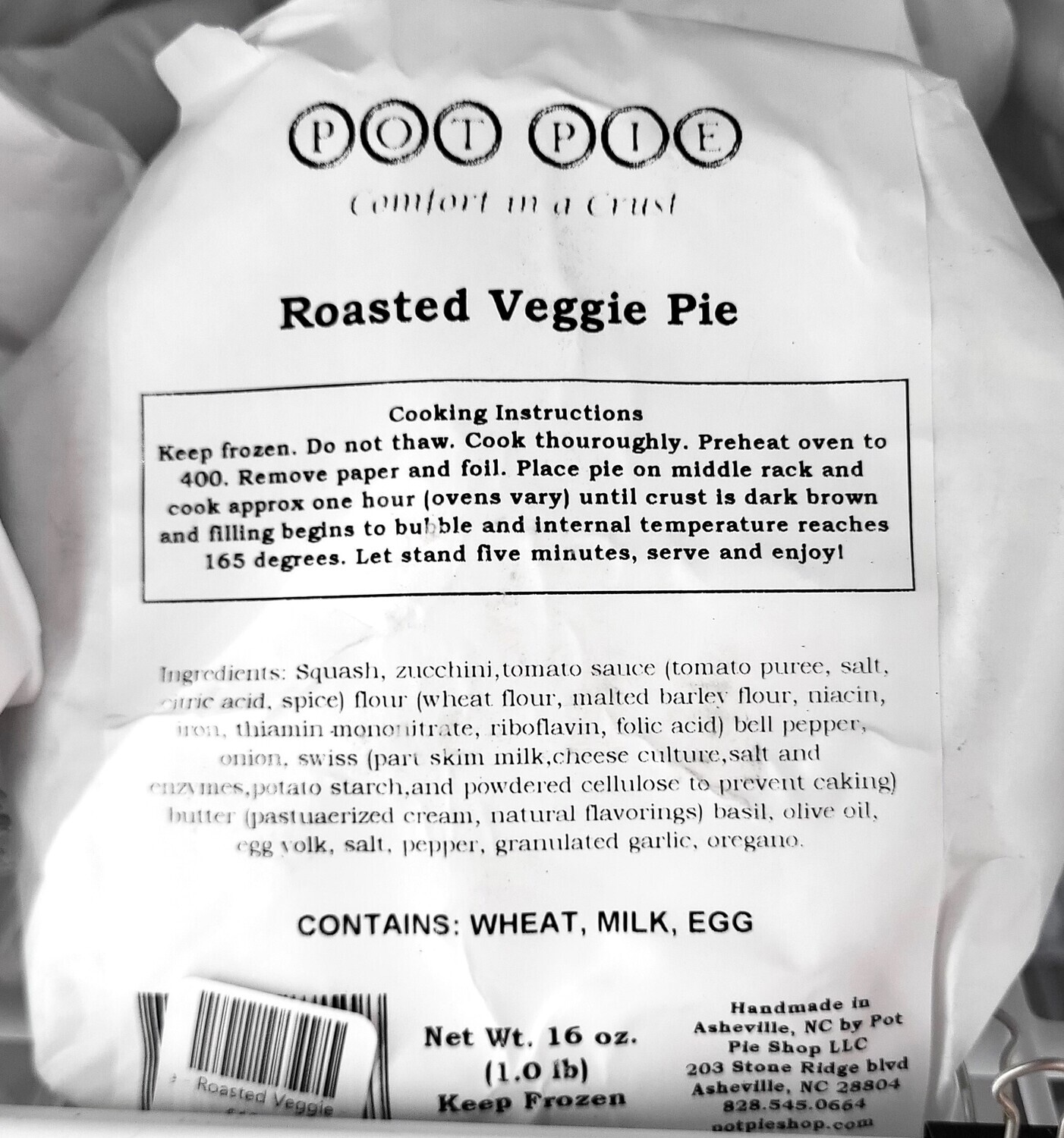 Pot Pie - Roasted Veggie - Small - PPC