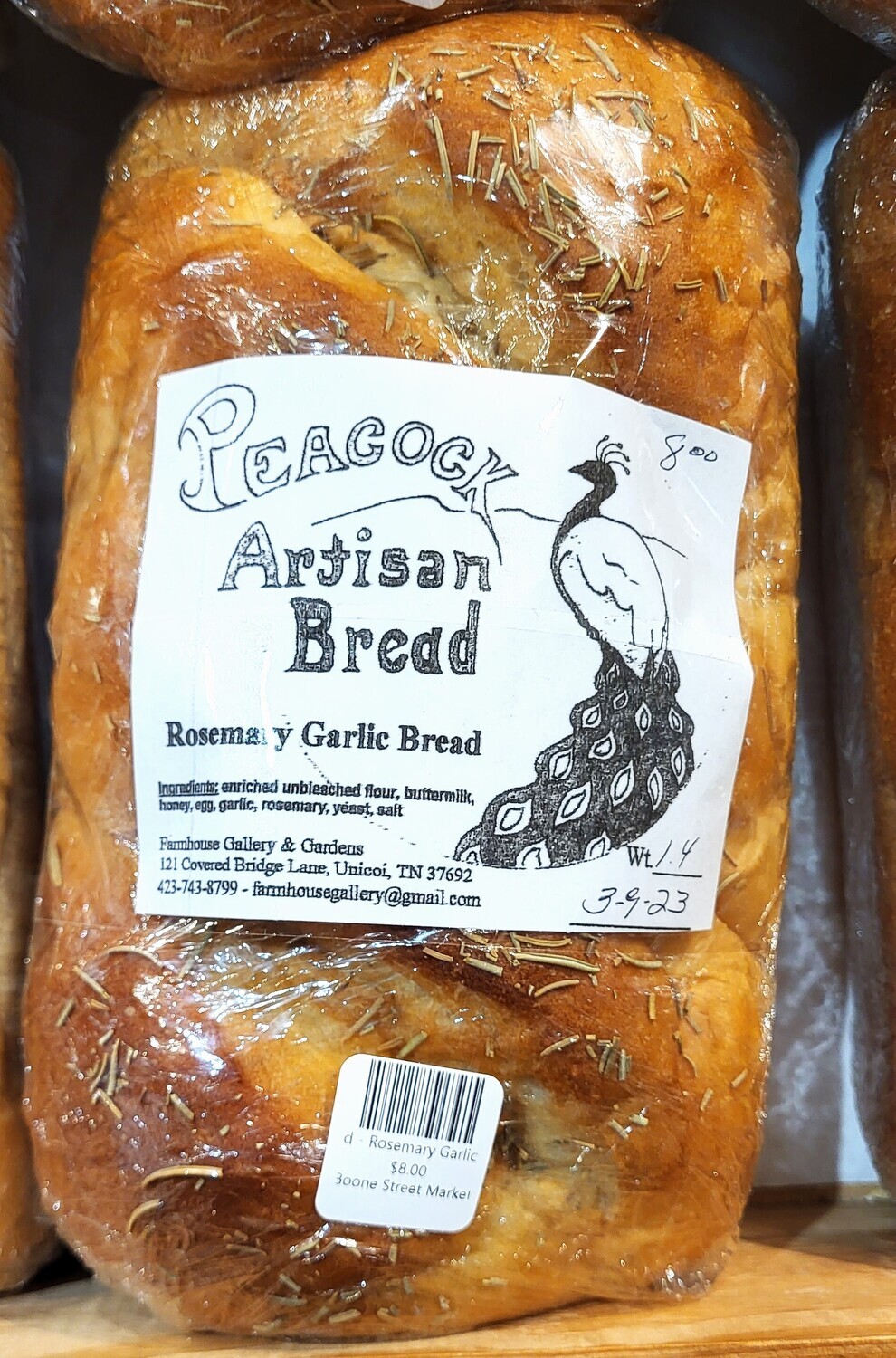 Bread - Rosemary Garlic - FG