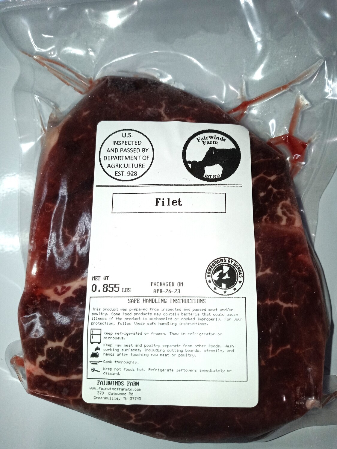 Beef - Filet Mignon Steak - FWF 