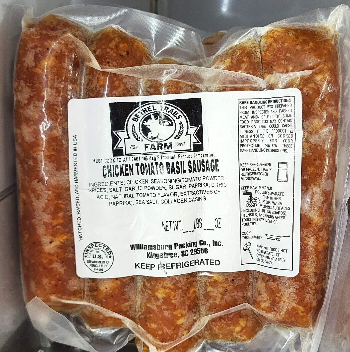 Chicken - Tomato Basil Links - BTF