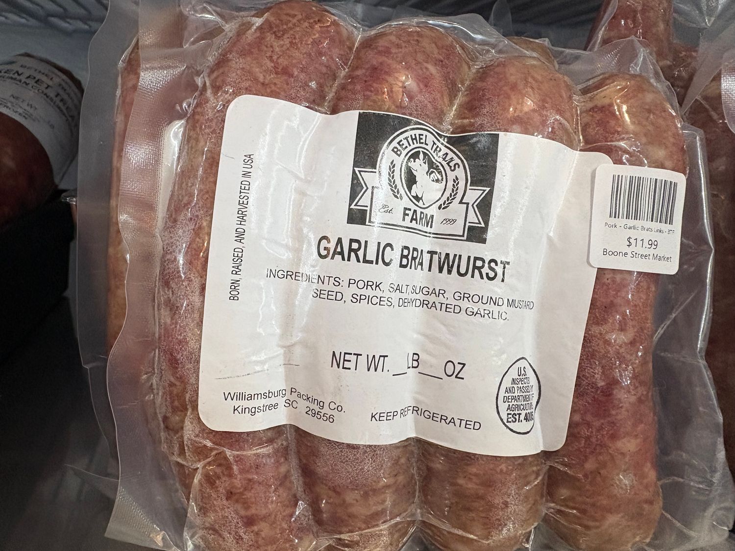 Pork - Garlic Brats Links - BTF