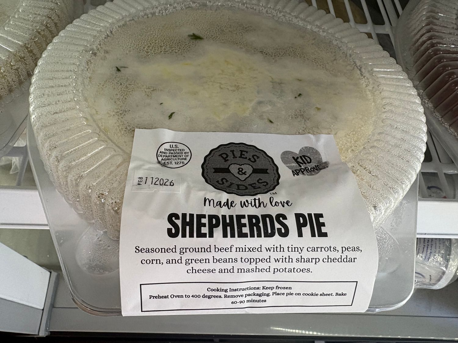 Pot Pies/ Sides- Pies &amp; Sides