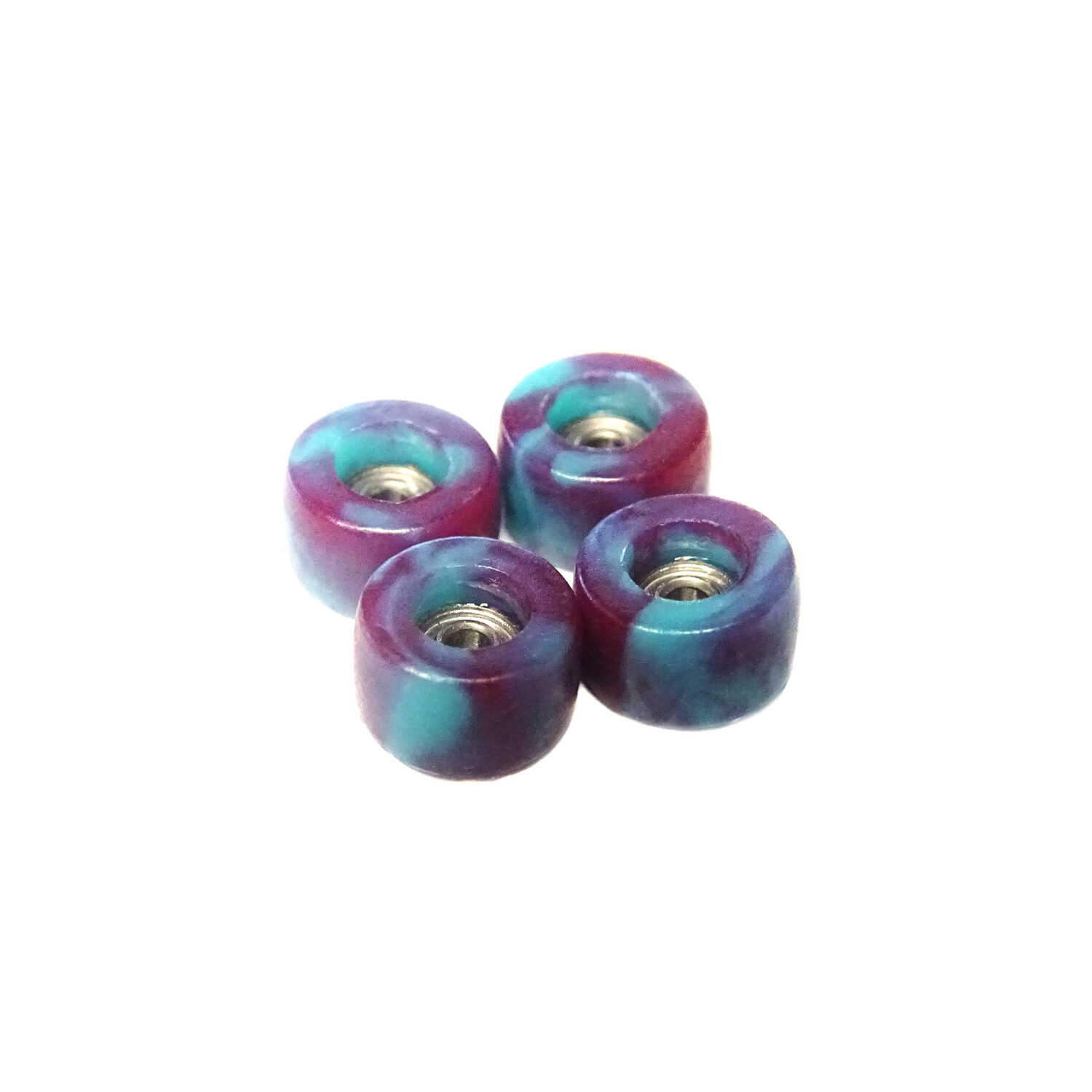 Purple/ aqua swirl