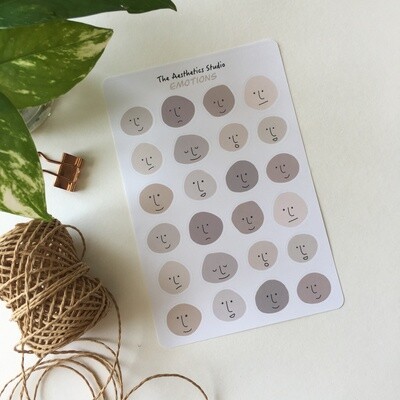 emotions sticker sheet