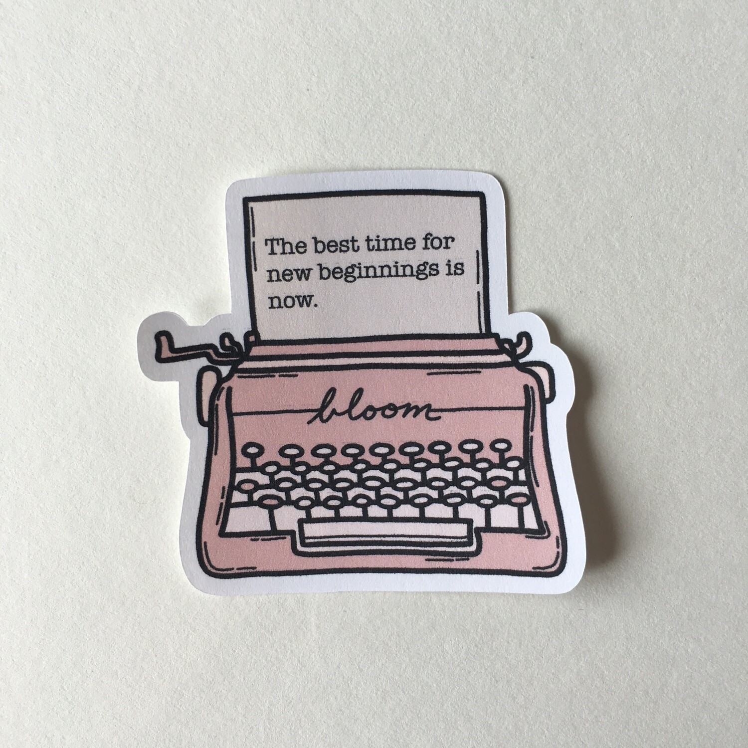 typewriter sticker