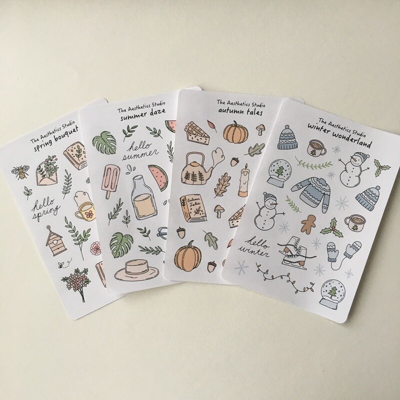 seasons sticker collection