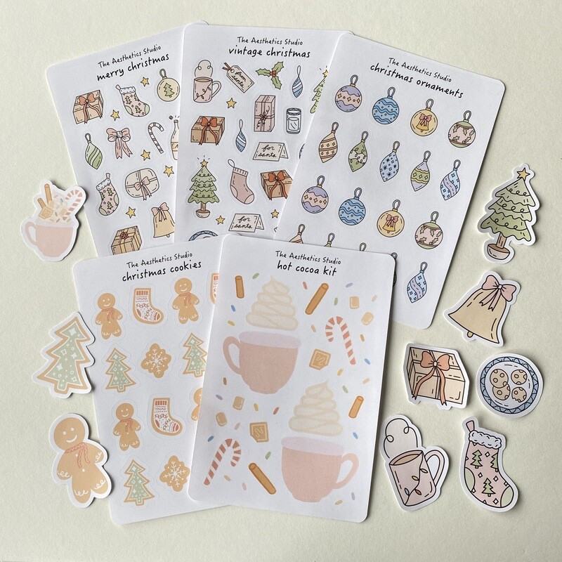 christmas sticker collection