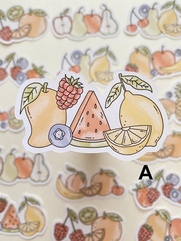 cute fruit sticker collection