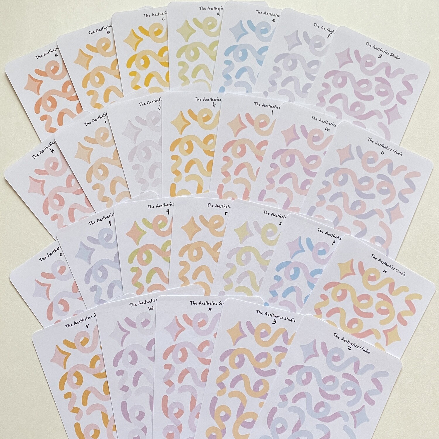 rainbow deco sticker sheet