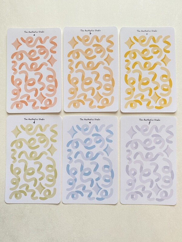 rainbow deco sticker sheet