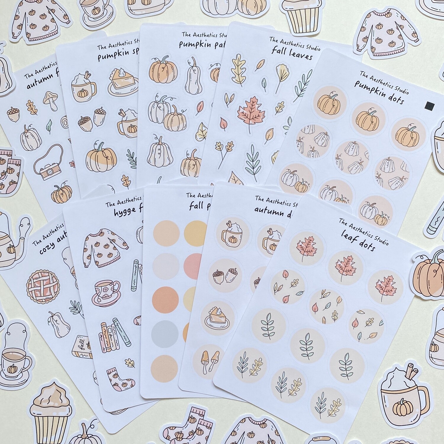 autumn sticker collection