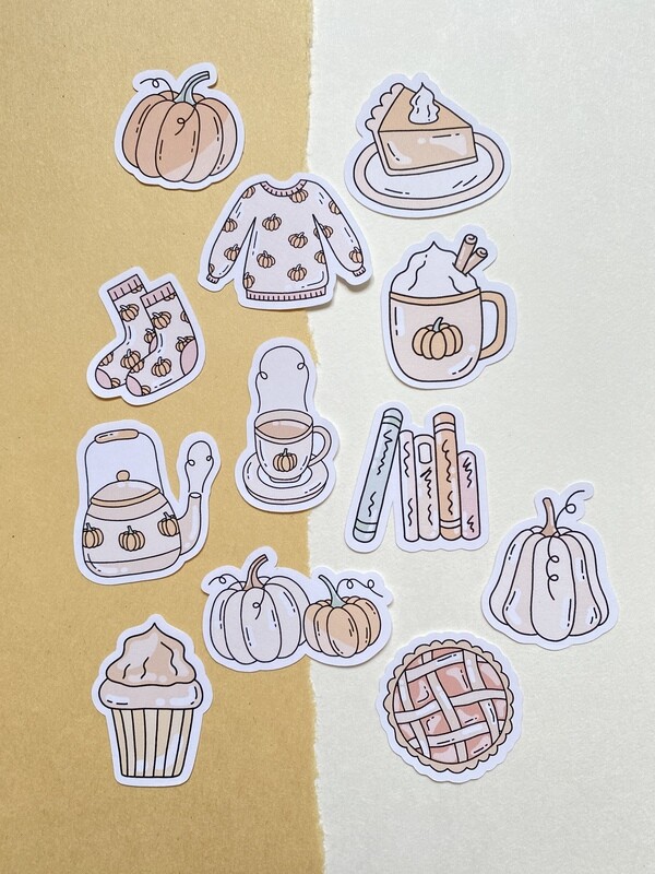 autumn sticker collection