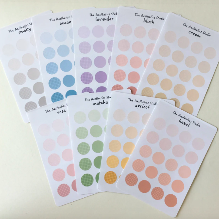 dots sticker sheet