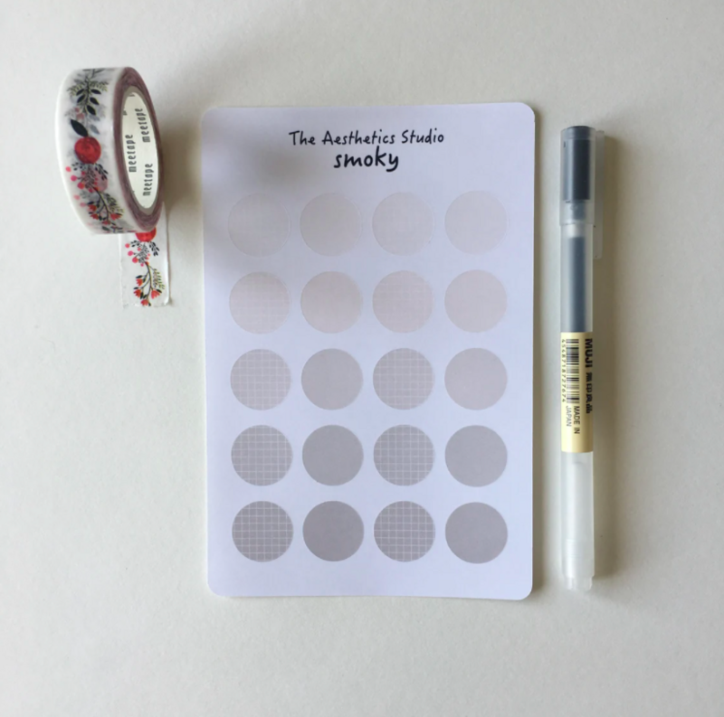 dots sticker sheet