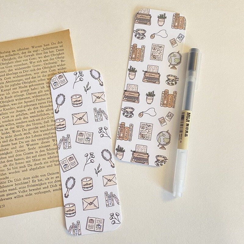 dark and light academia bookmarks