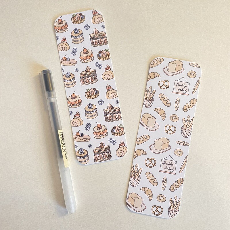 pastry and bread bookmarks