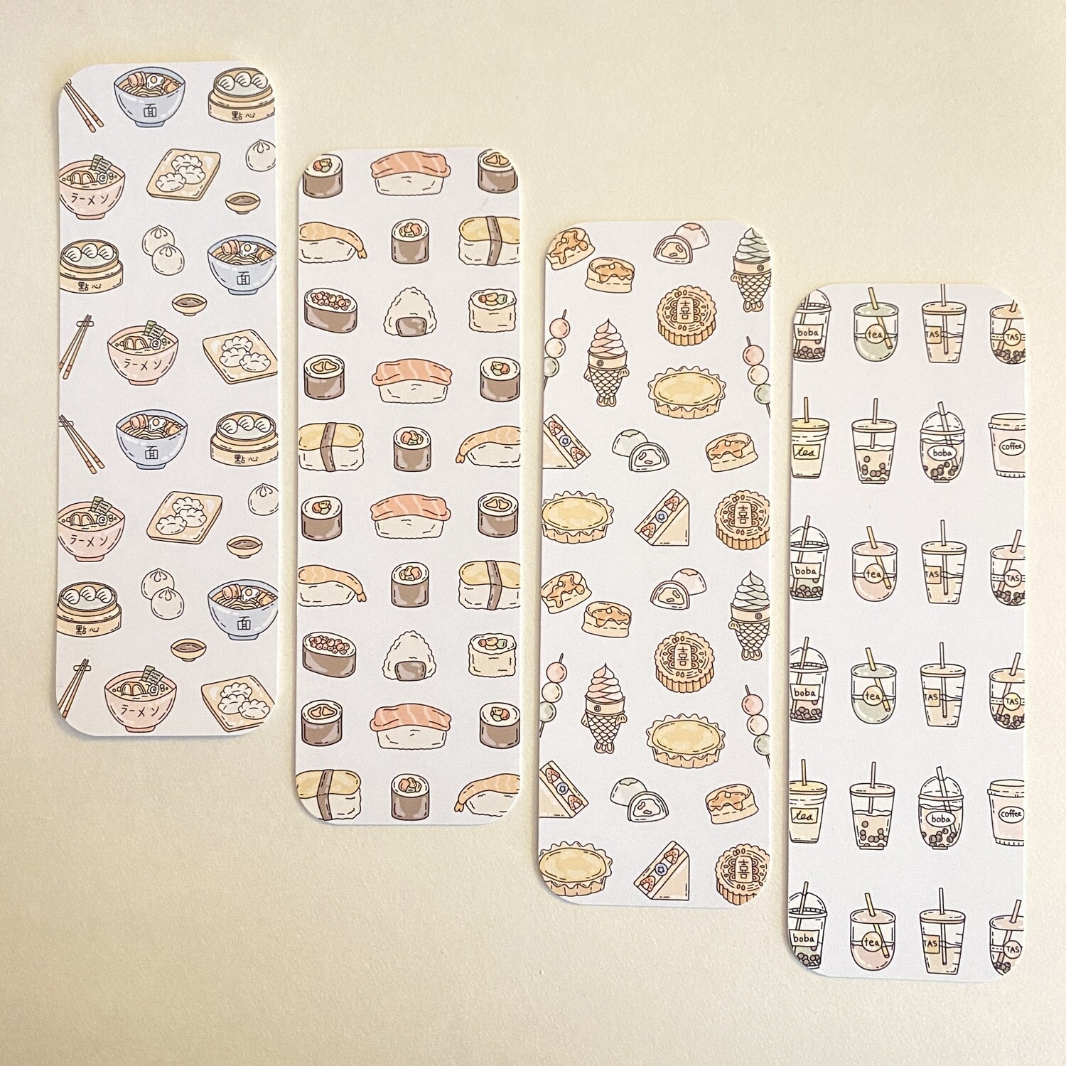 asian foods bookmarks