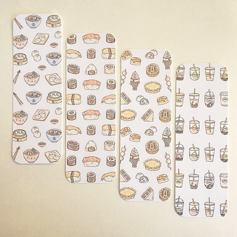 asian foods bookmarks