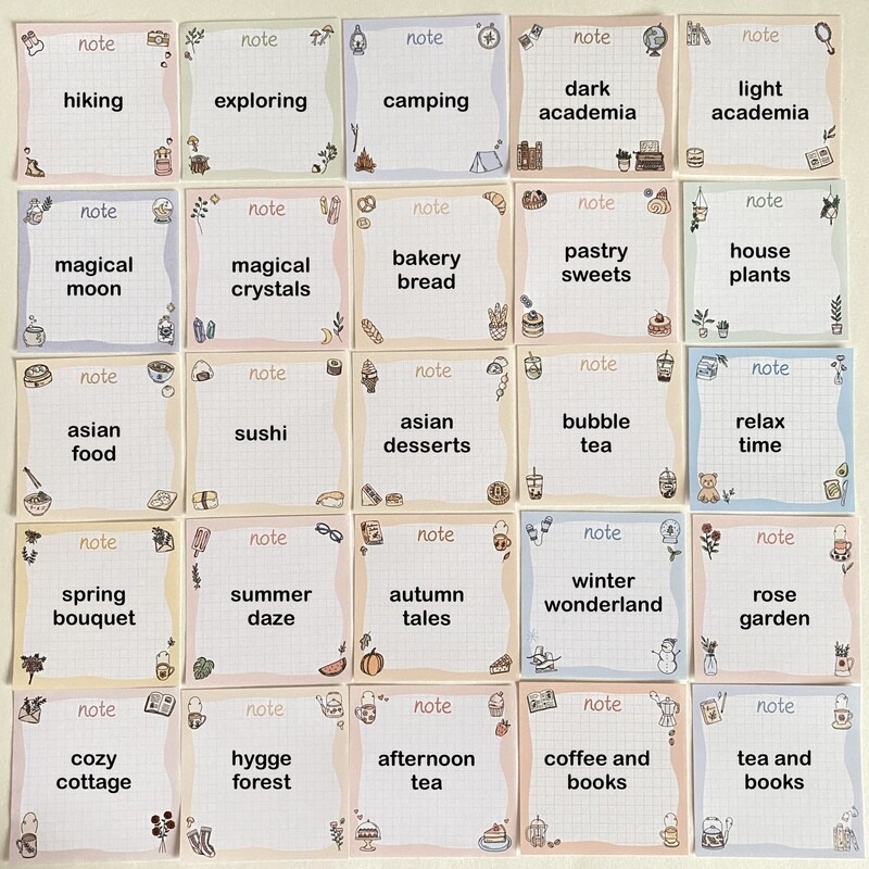loose memo sheets