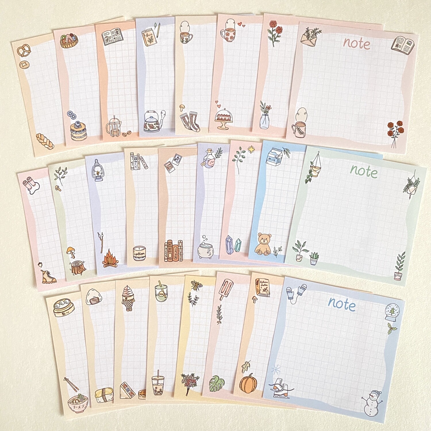 loose memo sheets