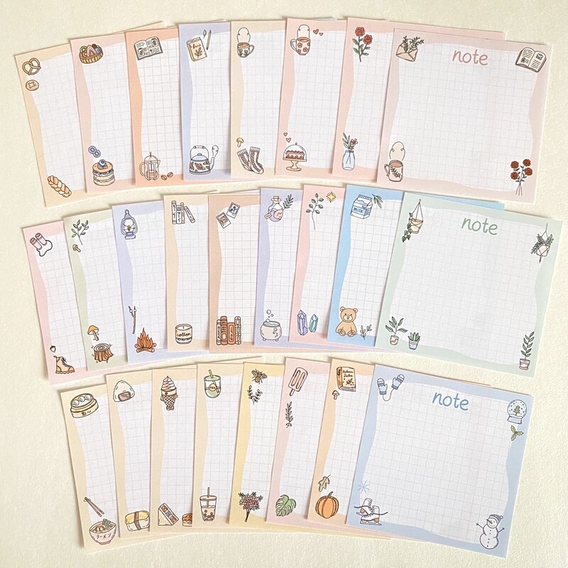 loose memo sheets