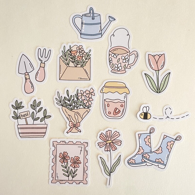 spring is here sticker collection