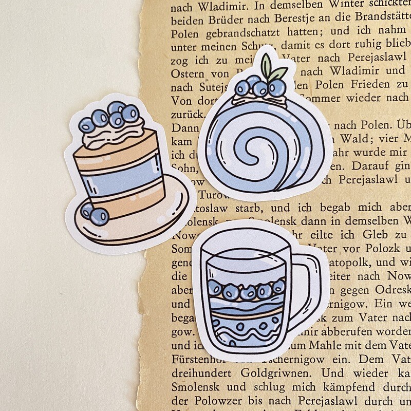 dreamy cafe sticker sheet