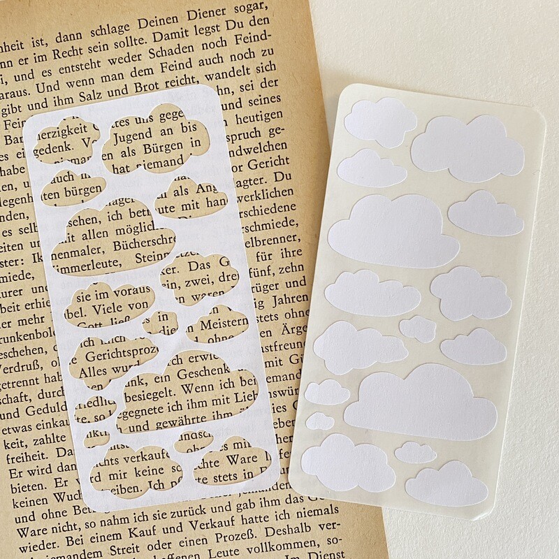 recycled sticker sheet