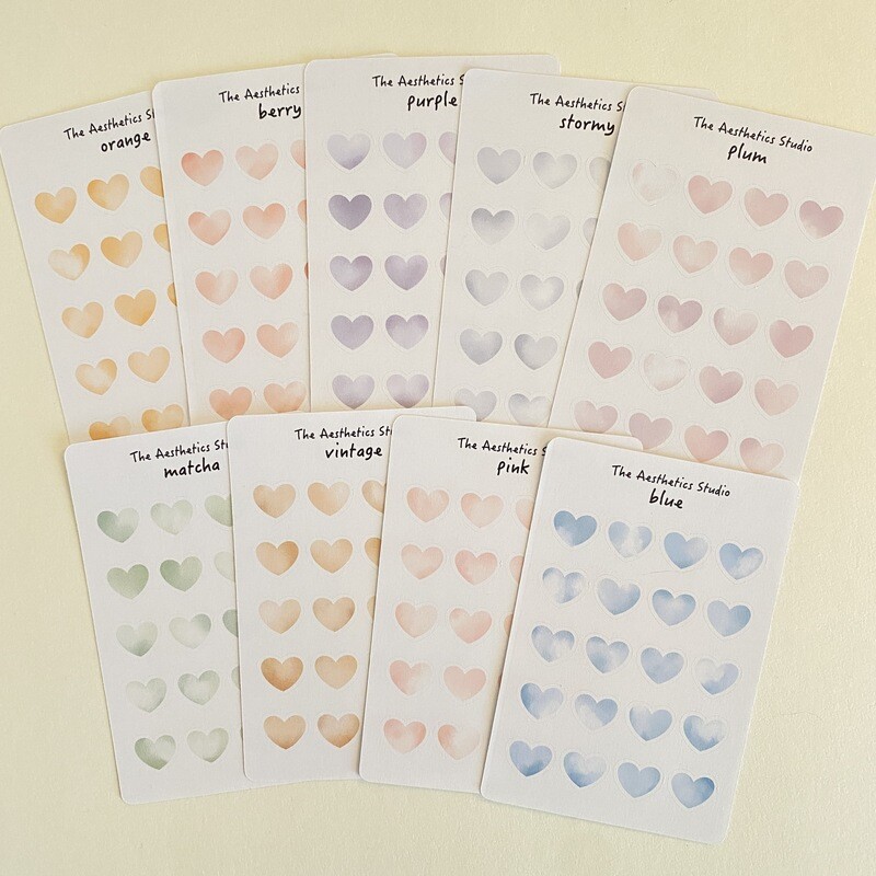 deco dots &amp; hearts sticker sheet
