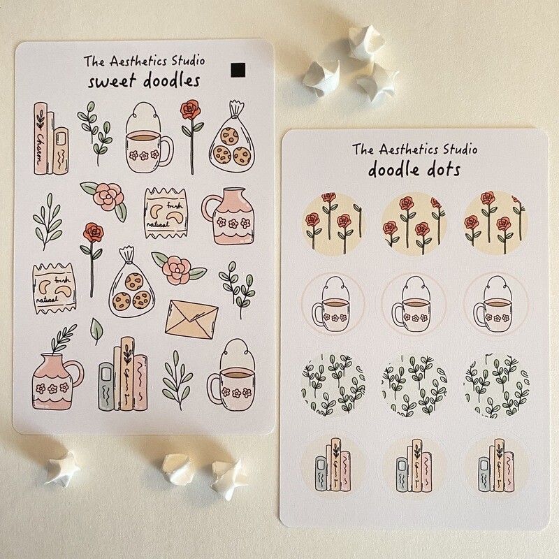 cozy life sticker collection