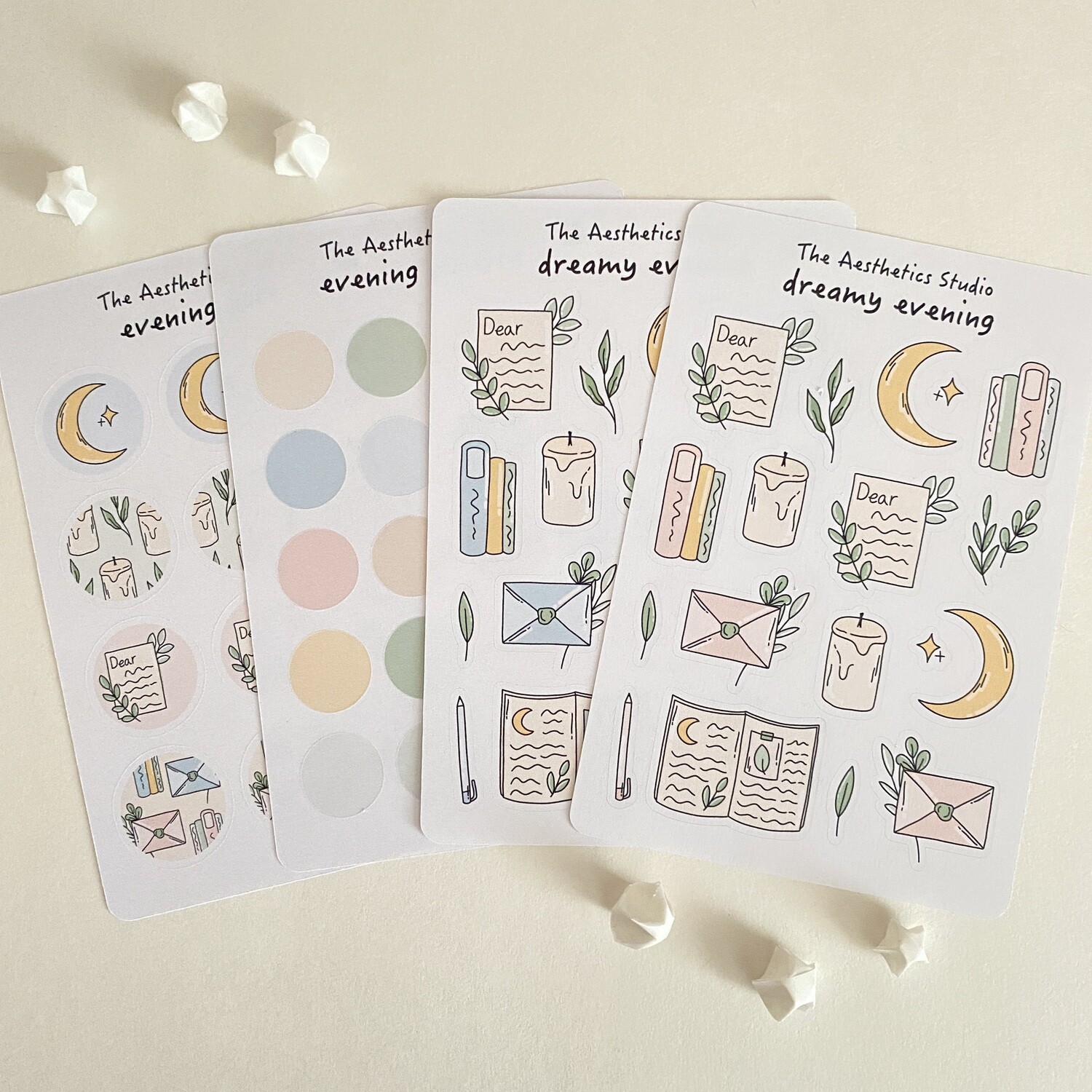 dreamy evening sticker sheet