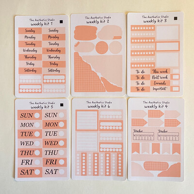 weekly kit sticker sheet