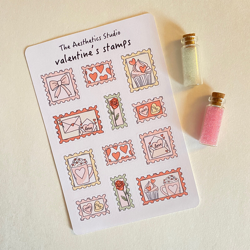 valentine’s day sticker sheet