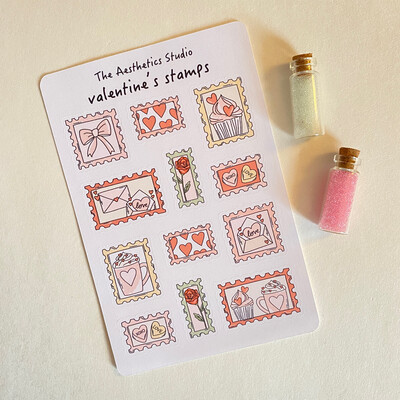 valentine’s day sticker sheet