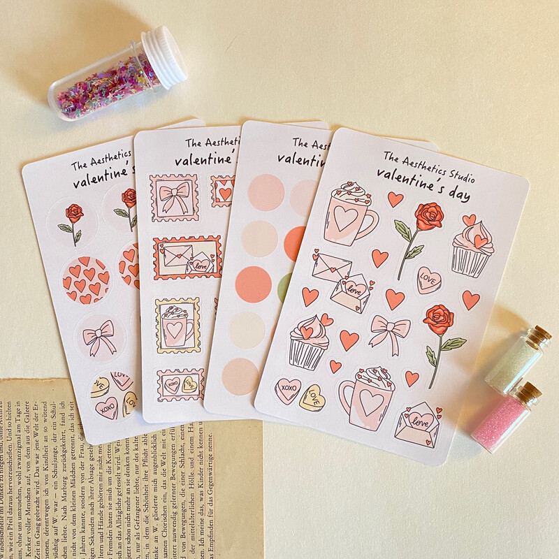 valentine’s day sticker sheet