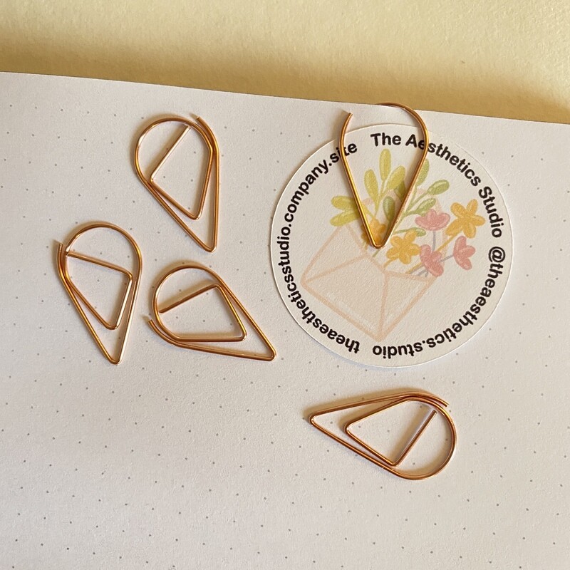 tear drop &amp; large paper clips