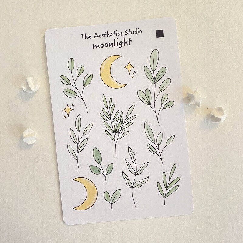 moonlight sticker sheet