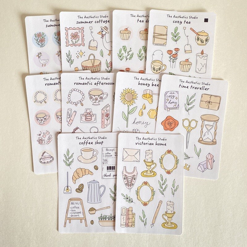 the august sticker collection