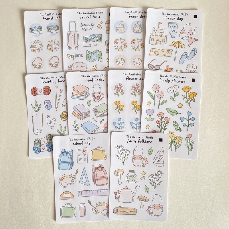 the august sticker collection