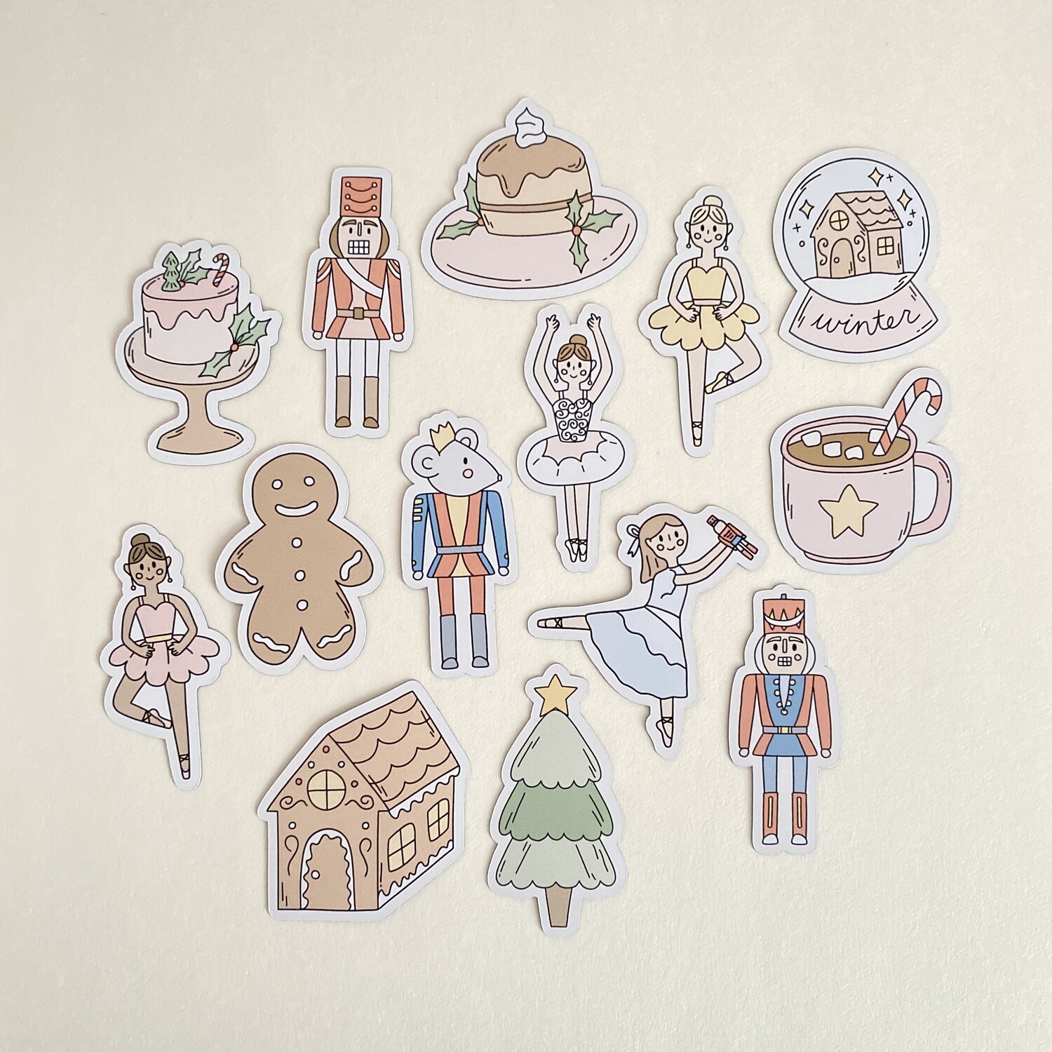 magical winter decorative magnets