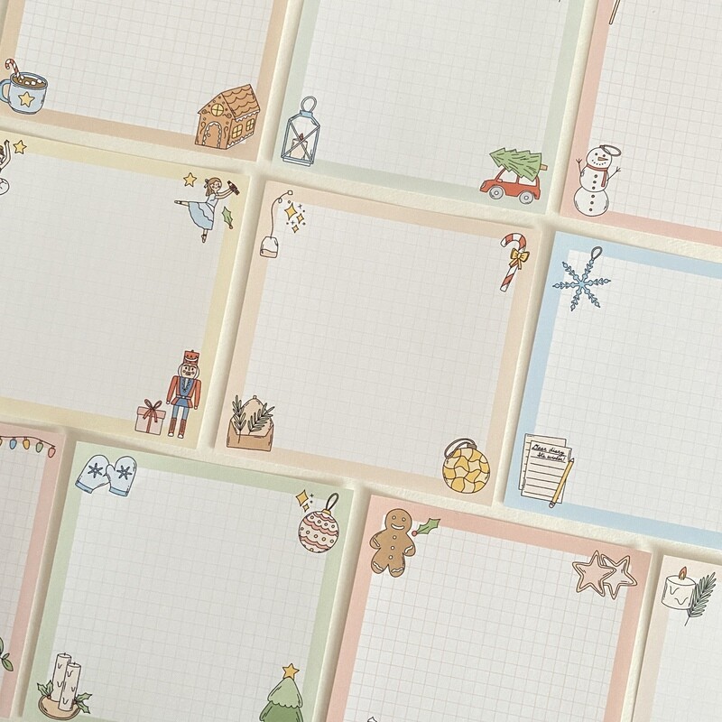 magical winter memo sheets