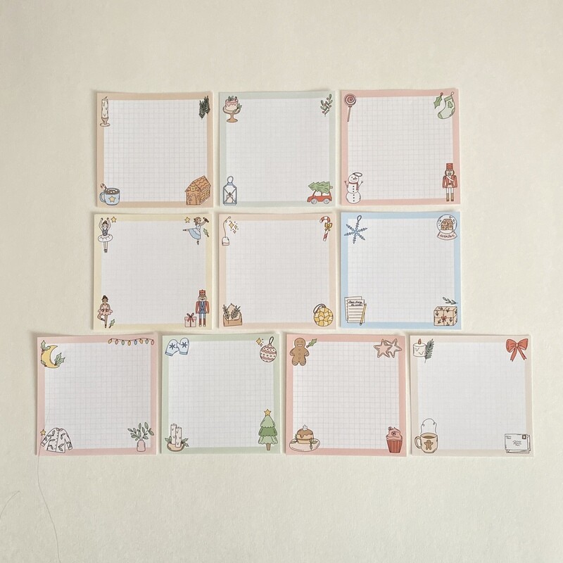 magical winter memo sheets