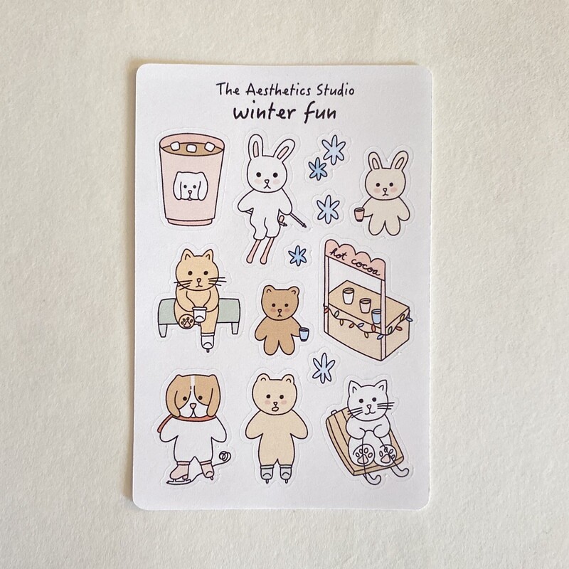 winter fun &amp; you tried sticker sheet