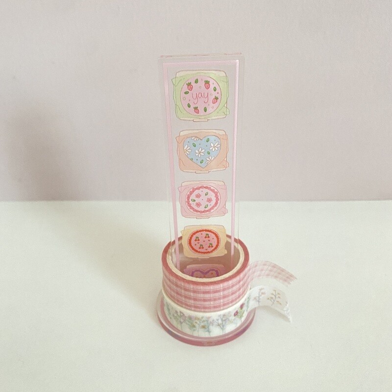 pastel cakes washi tape stand
