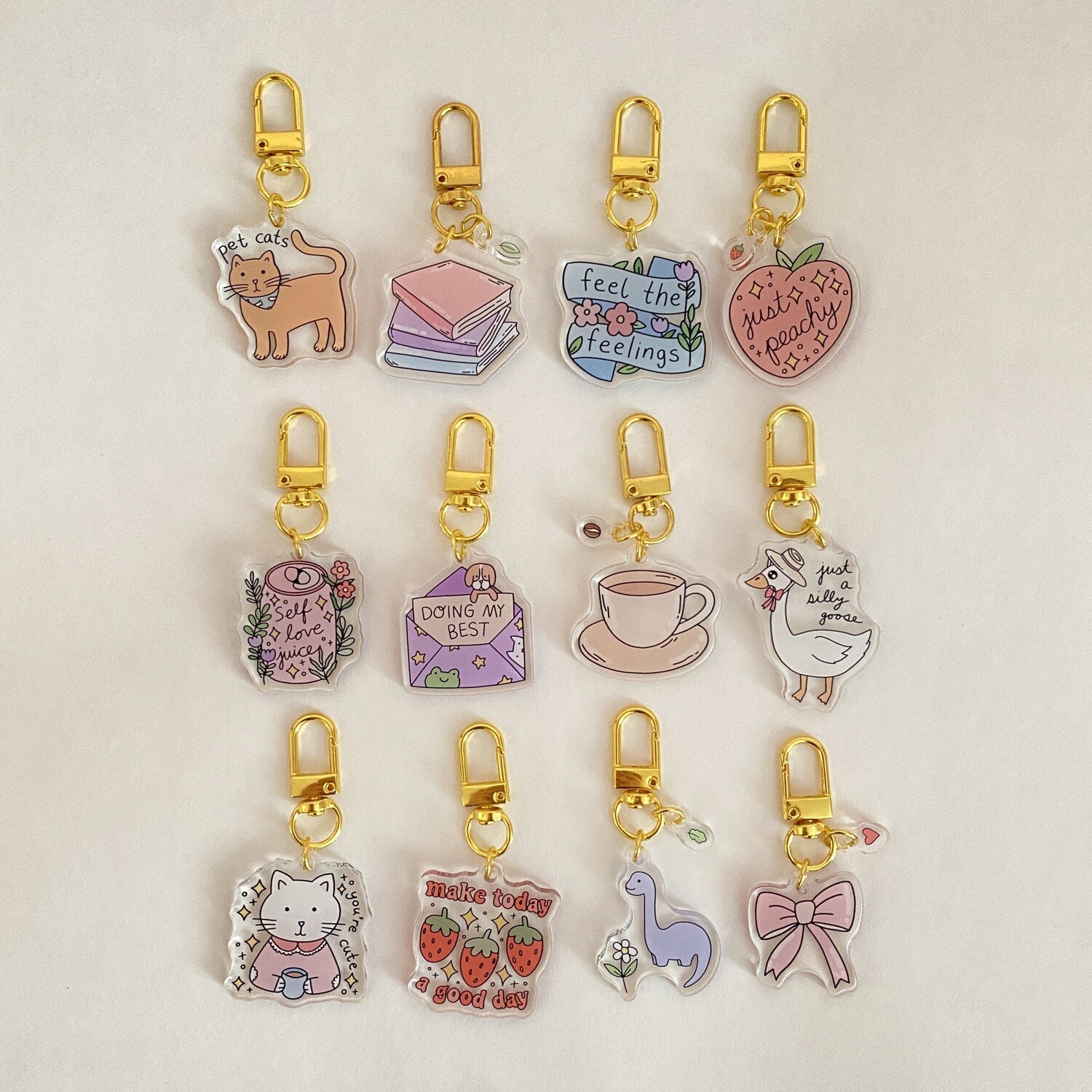 acrylic keychain collection