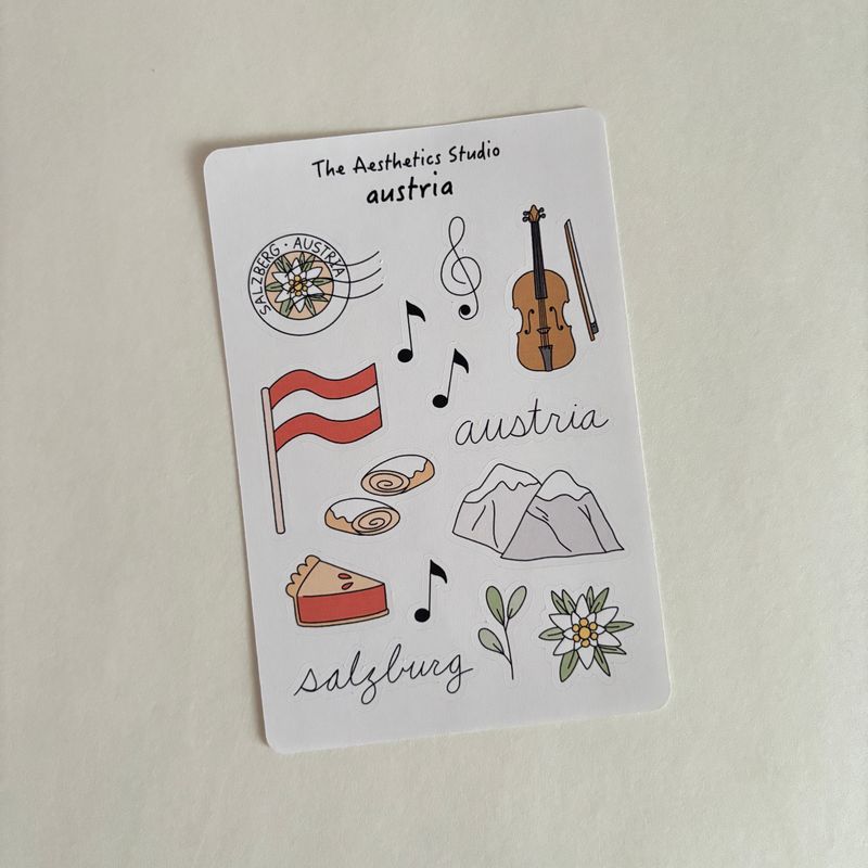 travel europe sticker collection