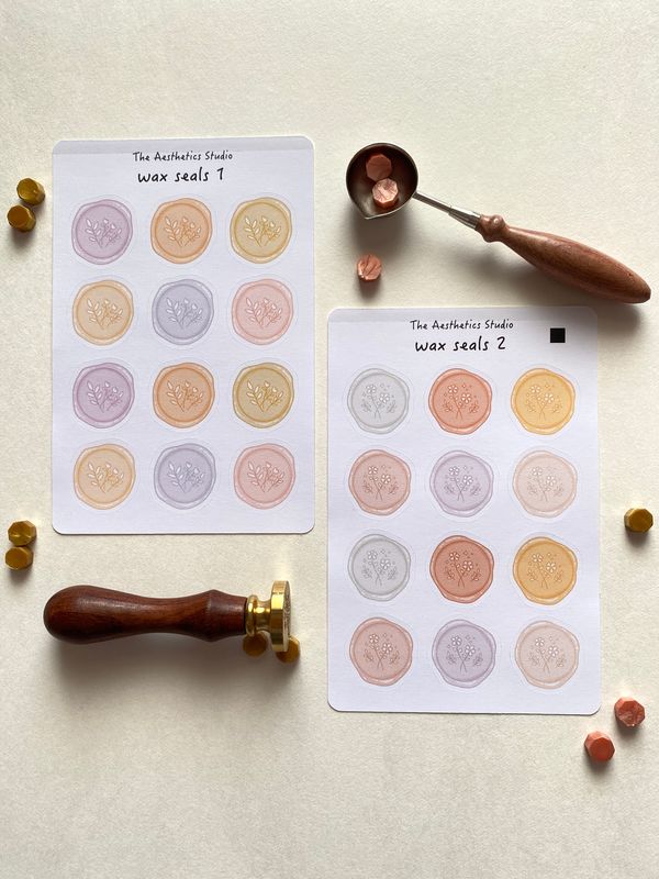 magical nights &amp; wax seals sticker sheet