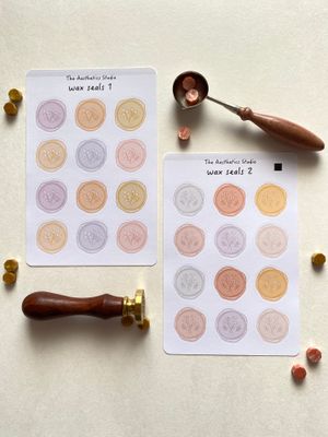 magical nights &amp; wax seals sticker sheet