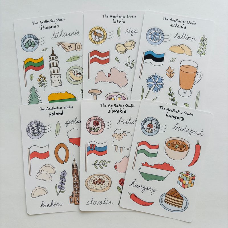 travel europe 2 sticker collection