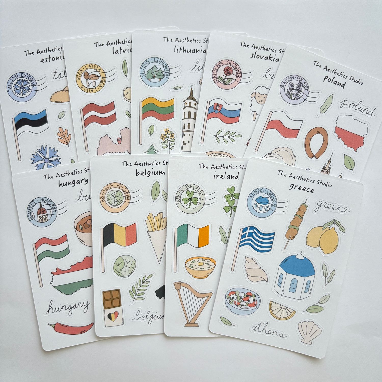 travel europe 2 sticker collection